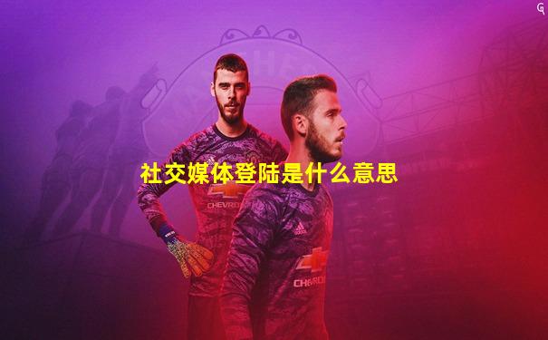 社交媒体登陆是什么意思